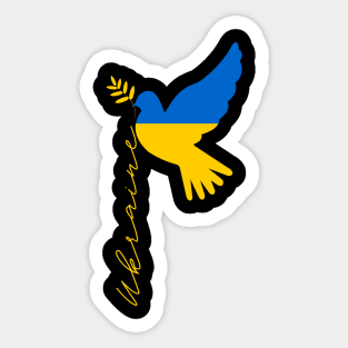 Dove Of Peace I Stand With Ukraine Sticker